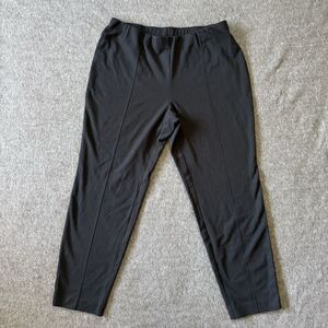 J Jill Pants Womens Large Black Ponte Slim Leg Pull On Stretch Office Casual